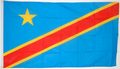 Bild der Flagge "Nationalflagge Kongo, Demokratische Republik (150 x 90 cm)"