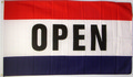 Flagge Open (rot-wei-blau)
 (150 x 90 cm) kaufen bestellen Shop