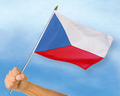 Stockflaggen Tschechische Republik
 (45 x 30 cm) kaufen bestellen Shop