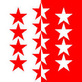 Bild der Flagge "Flagge des Kanton Wallis"