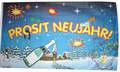 Flagge Silvester - Prosit Neujahr
 (150 x 90 cm) kaufen bestellen Shop