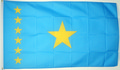 Bild der Flagge "Nationalflagge Kongo Kinshasa (1960-1963) (150 x 90 cm)"