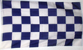 Karo-Fahne blau-wei
 (150 x 90 cm) kaufen bestellen Shop
