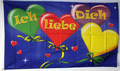 Bild der Flagge "Flagge Ich liebe dich (150 x 90 cm)"