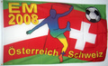 Bild der Flagge "EM 2008 Österreich / Schweiz Fahne (150 x 90 cm)"