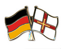 Bild der Flagge "Freundschafts-Pin Deutschland - Guernsey"