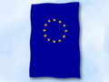 Flagge der Europischen Union / EU
 im Hochformat (Glanzpolyester) kaufen bestellen Shop