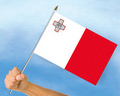 Stockflaggen Malta
 (45 x 30 cm) kaufen bestellen Shop