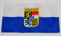 Tisch-Flagge Bayern Streifen mit Wappen kaufen