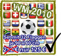 WM 2010 - Flaggen aller Teilnehmer 
der Fussball-Weltmeisterschaft 
in S�dafrika (90 x 60 cm) kaufen bestellen Shop