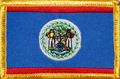 Aufnher Flagge Belize
 (8,5 x 5,5 cm) kaufen bestellen Shop