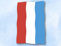 Bild der Flagge "Flagge Luxemburg im Hochformat (Glanzpolyester)"