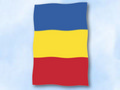 Flagge Rumänien im Hochformat (Glanzpolyester) kaufen