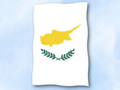 Bild der Flagge "Flagge Zypern im Hochformat (Glanzpolyester)"