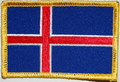 Bild der Flagge "Aufnäher Flagge Island (8,5 x 5,5 cm)"