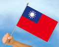 Stockflaggen Taiwan
 (45 x 30 cm) kaufen bestellen Shop