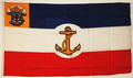 Bild der Flagge "Dienstflagge für Mecklenburg-SchwerinscheStaatsfahrzeuge in inländischen Gewässern(1921-35)"
