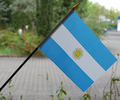 Bild der Flagge "10 F&auml;hnchen Argentinien (21 x 15 cm)"