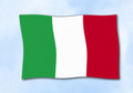 Bild der Flagge "Flagge Italien im Querformat (Glanzpolyester)"