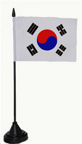 Bild der Flagge "Tisch-Flagge Korea 15x10cm mit Kunststoffständer"