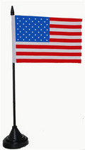 Tisch-Flagge USA 15x10cm
 mit Kunststoffstnder kaufen bestellen Shop