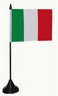 Bild der Flagge "Tisch-Flagge Italien 15x10cm mit Kunststoffständer"