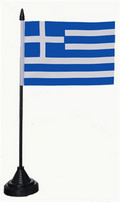 Tisch-Flagge Griechenland 15x10cm
 mit Kunststoffstnder kaufen bestellen Shop
