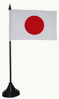 Tisch-Flagge Japan 15x10cm
 mit Kunststoffstnder kaufen bestellen Shop