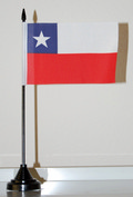 Tisch-Flagge Chile 15x10cm mit Kunststoffständer kaufen