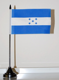 Tisch-Flagge Honduras 15x10cm
 mit Kunststoffstnder kaufen bestellen Shop