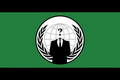 Bild der Flagge "Anonymous-Flagge (150 x 90 cm) Premium"