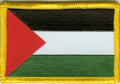 Bild der Flagge "Aufnäher Flagge Palästina (8,5 x 5,5 cm)"