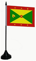 Bild der Flagge "Tisch-Flagge Grenada 15x10cm mit Kunststoffständer"