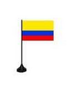 Bild der Flagge "Tisch-Flagge Kolumbien 15x10cm mit Kunststoffständer"