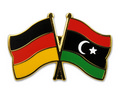 Bild der Flagge "Freundschafts-Pin Deutschland - Libyen (1951-1969)"