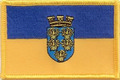 Aufnher Flagge Niedersterreich mit Wappen
 (8,5 x 5,5 cm) kaufen bestellen Shop