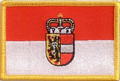 Bild der Flagge "Aufnäher Flagge Salzburg (8,5 x 5,5 cm)"