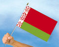 Bild der Flagge "Stockflaggen Belarus / Weißrussland (45 x 30 cm)"