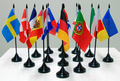 EM 2012 Polen / Ukraine 
Tischflaggen-Set 15x10cm kaufen bestellen Shop Fahne Flagge