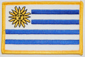 Aufnher Flagge Uruguay
 (8,5 x 5,5 cm) kaufen bestellen Shop