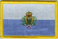 Bild der Flagge "Aufnäher Flagge San Marino (8,5 x 5,5 cm)"