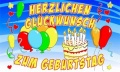 Flagge Herzlichen Glckwunsch zum Geburtstag
 (150 x 90 cm) kaufen bestellen Shop