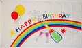 Stockflaggen Happy Birthday (45 x 30 cm) kaufen