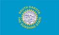 Bild der Flagge "USA - Bundesstaat South-Dakota (1963-1992) (150 x 90 cm)"