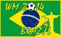 Flagge WM 2014 Brasilien
 (150 x 90 cm) kaufen bestellen Shop