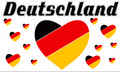 Fanflagge Deutschland Motiv 5
 (150 x 90 cm) kaufen bestellen Shop Fahne Flagge