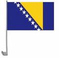 Bild der Flagge "Autoflaggen Bosnien-Herzegowina - 2 Stück"