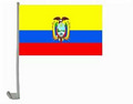 Bild der Flagge "Autoflaggen Ecuador - 2 Stück"