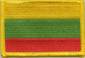 Aufnher Flagge Litauen
 (8,5 x 5,5 cm) kaufen bestellen Shop