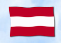 Bild der Flagge "Flagge Österreich im Querformat (Glanzpolyester)"